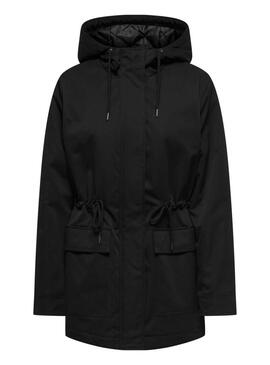 Parka Only Hannover nera per donna.
