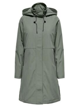 Parka Only Kara verde chiaro per donna
