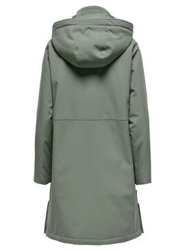 Parka Only Kara verde chiaro per donna