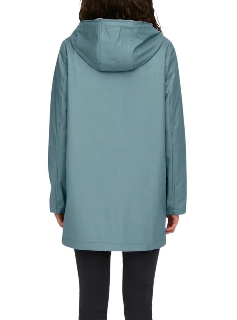 Impermeabile Only Newellen blu per donna.