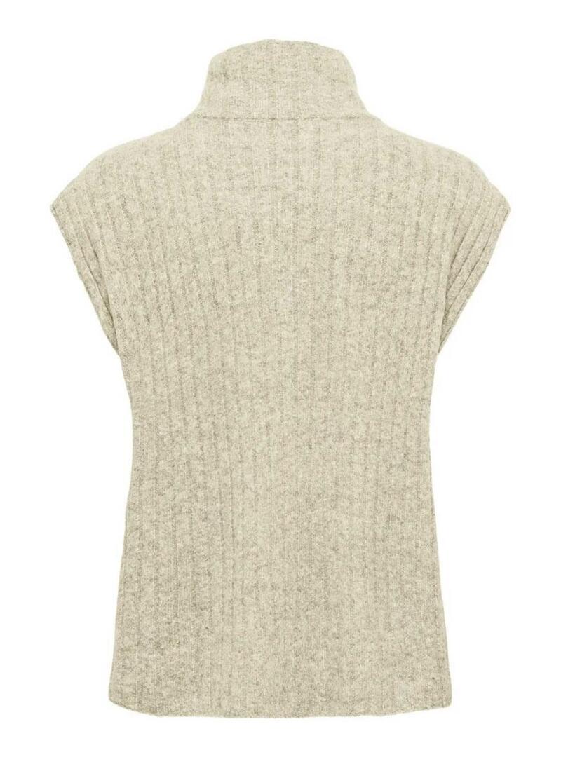 Gilet Only Jeanett beige per donna