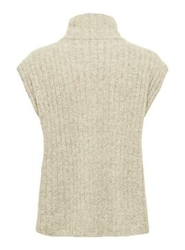 Gilet Only Jeanett beige per donna