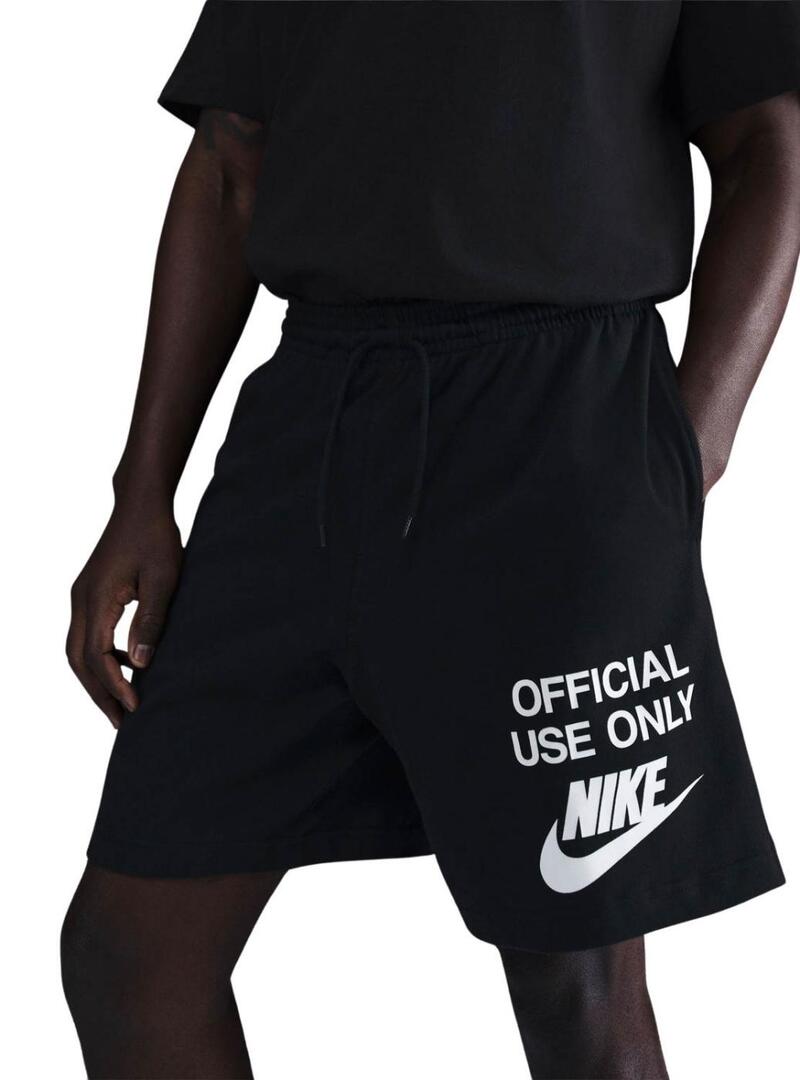 Bermuda Nike Club nero per uomo.