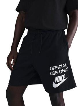 Bermuda Nike Club nero per uomo.