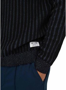 Maglia Only and Sons Brant blu per uomo