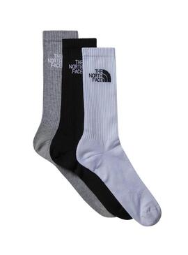 Calze The North Face grigie bianche e nere.