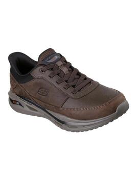 Scarpe Skechers Arch Fit marrone per uomo.