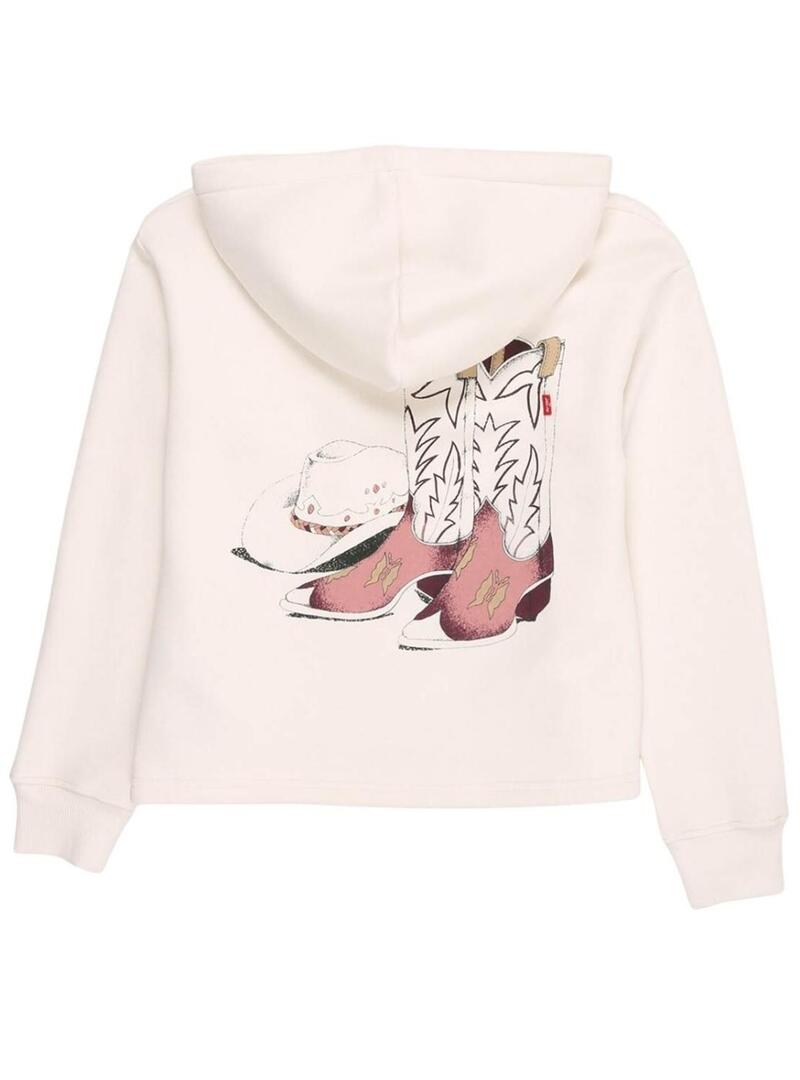 Felpa Levis Western beige per bambina