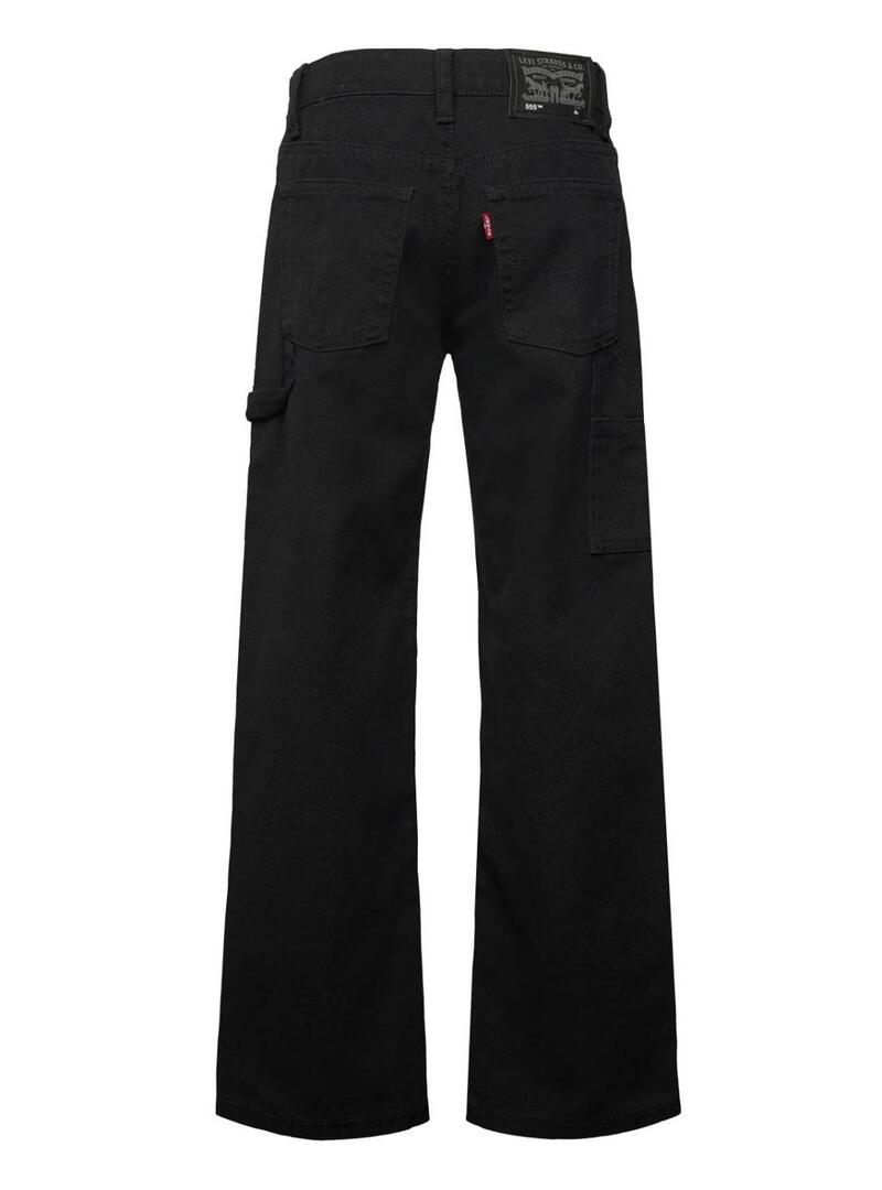 Pantaloni Levis 555 Carpenter neri per bambino