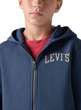 Felpa Levis Legendary blu per bambino