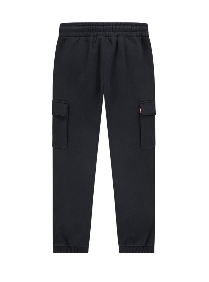 Jogger Levi's cargo nero per bambino