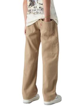 Pantaloni Levis 555 Carpenter beige per bambino