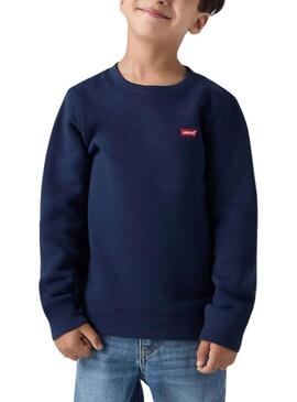 Felpa Levis Mini Logo blu per bambino