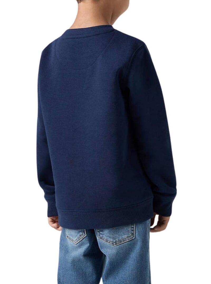 Felpa Levis Mini Logo blu per bambino