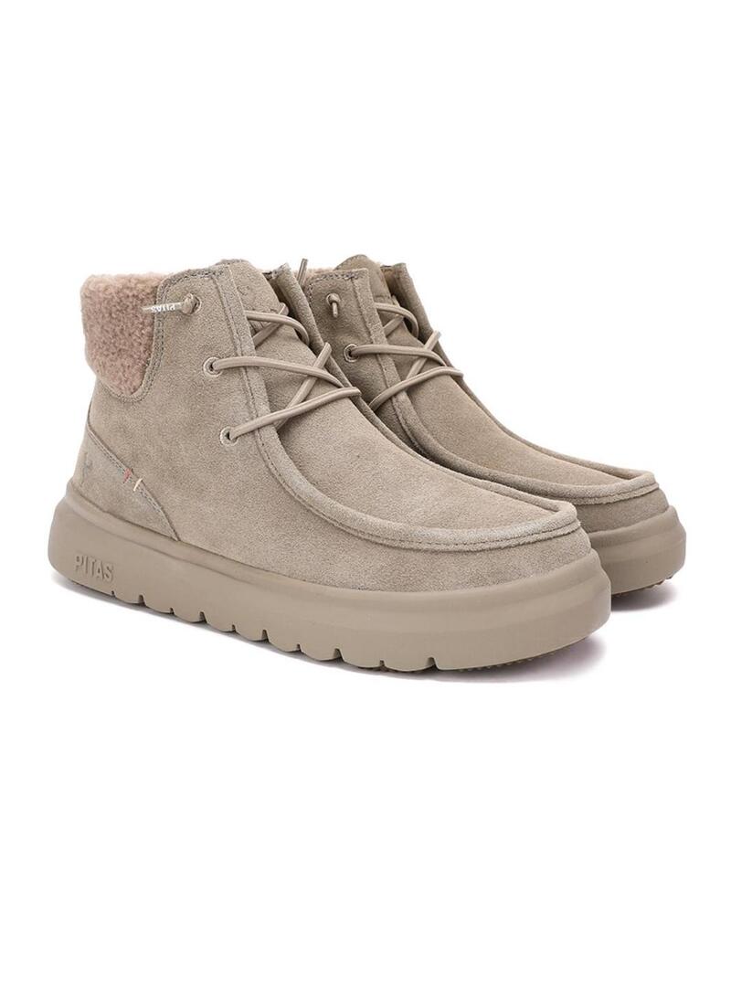 Stivali da passeggio Pitas Berna beige per donna