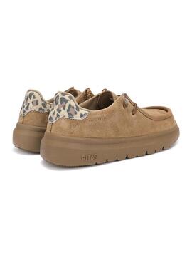 Scarpe Walkin Pitas Lyon cammello per donna