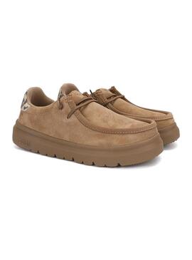 Scarpe Walkin Pitas Lyon cammello per donna