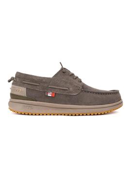 Scarpe da barca Walkin Pitas Denver grigie per uomo.