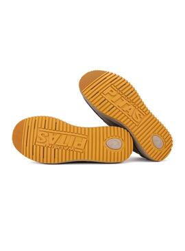 Scarpe da barca Walkin Pitas Denver grigie per uomo.