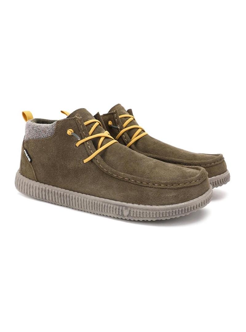 Scarpe da ginnastica Walkin Pitas Bob verdi per uomo.