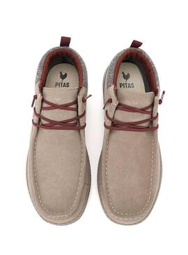 Stivali da cowboy Walkin Pitas Bob beige per uomo