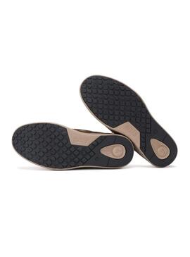Scarpe da barca Walkin Pitas Dakota cammello per uomo
