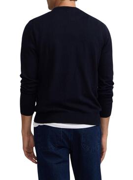 Maglia Silbon basic blu scuro per uomo