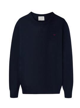 Maglia Silbon basic blu scuro per uomo