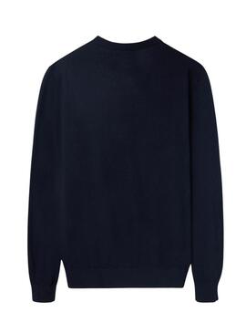 Maglia Silbon basic blu scuro per uomo
