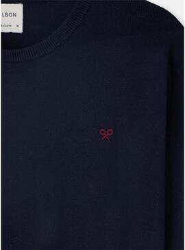 Maglia Silbon basic blu scuro per uomo