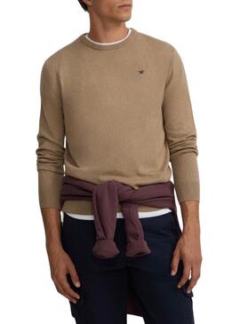 Maglione Silbon beige basic per uomo