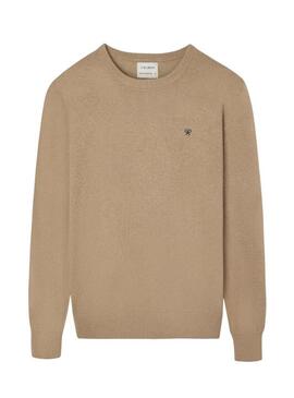 Maglione Silbon beige basic per uomo