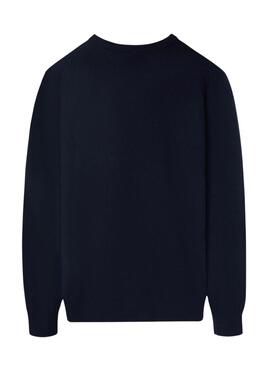 Maglia Silbon Vneck blu scuro per uomo