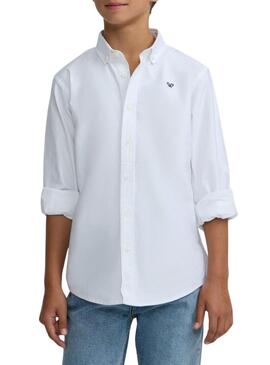 Camicia Silbon Oxford bianca per bambino