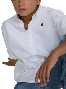 Camicia Silbon Oxford bianca per bambino