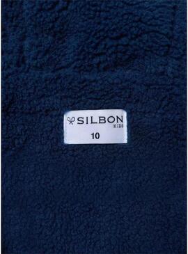 Cappotto imbottito blu Silbon per ragazzo