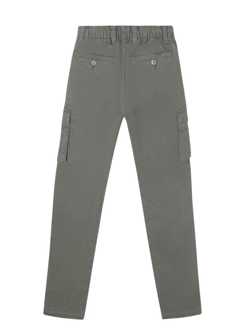 Pantaloni cargo verde Silbon per bambino