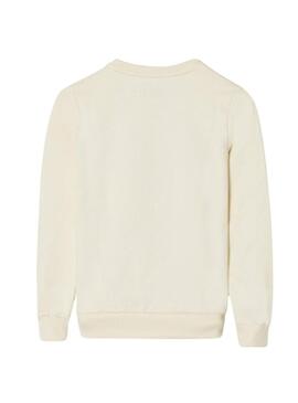 Felpa Silbon Raqueta beige per bambino
