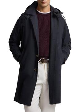 Trench Silbon blu scuro per uomo