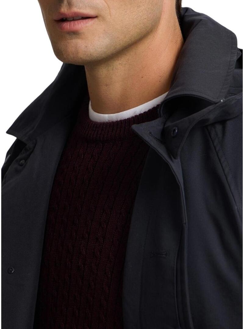 Trench Silbon blu scuro per uomo