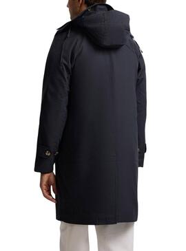 Trench Silbon blu scuro per uomo