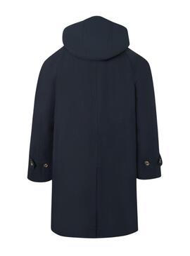 Trench Silbon blu scuro per uomo
