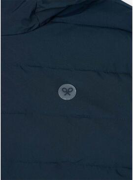 Giacca imbottita Silbon reversibile blu e grigia per uomo