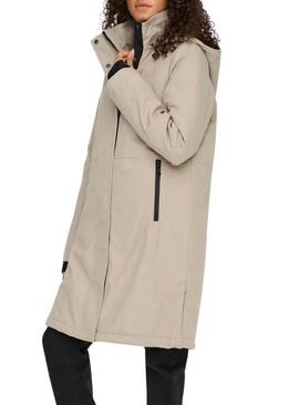 Parka Only Kara beige per donna