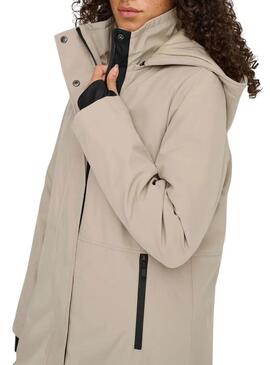 Parka Only Kara beige per donna