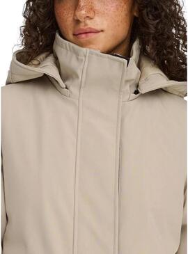 Parka Only Kara beige per donna
