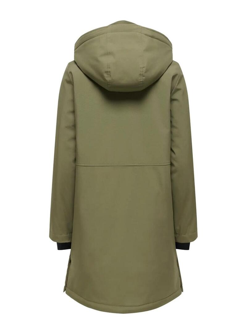 Parka Only Kara verde per donna