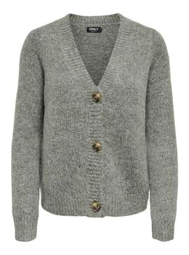 Cardigan di maglia verde Only Zoey per donna.