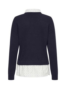 Maglia Jersey Only Dagmar blu scuro per donna