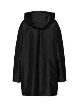 Impermeabile reversibile Only Fry nero e animalier per donna.